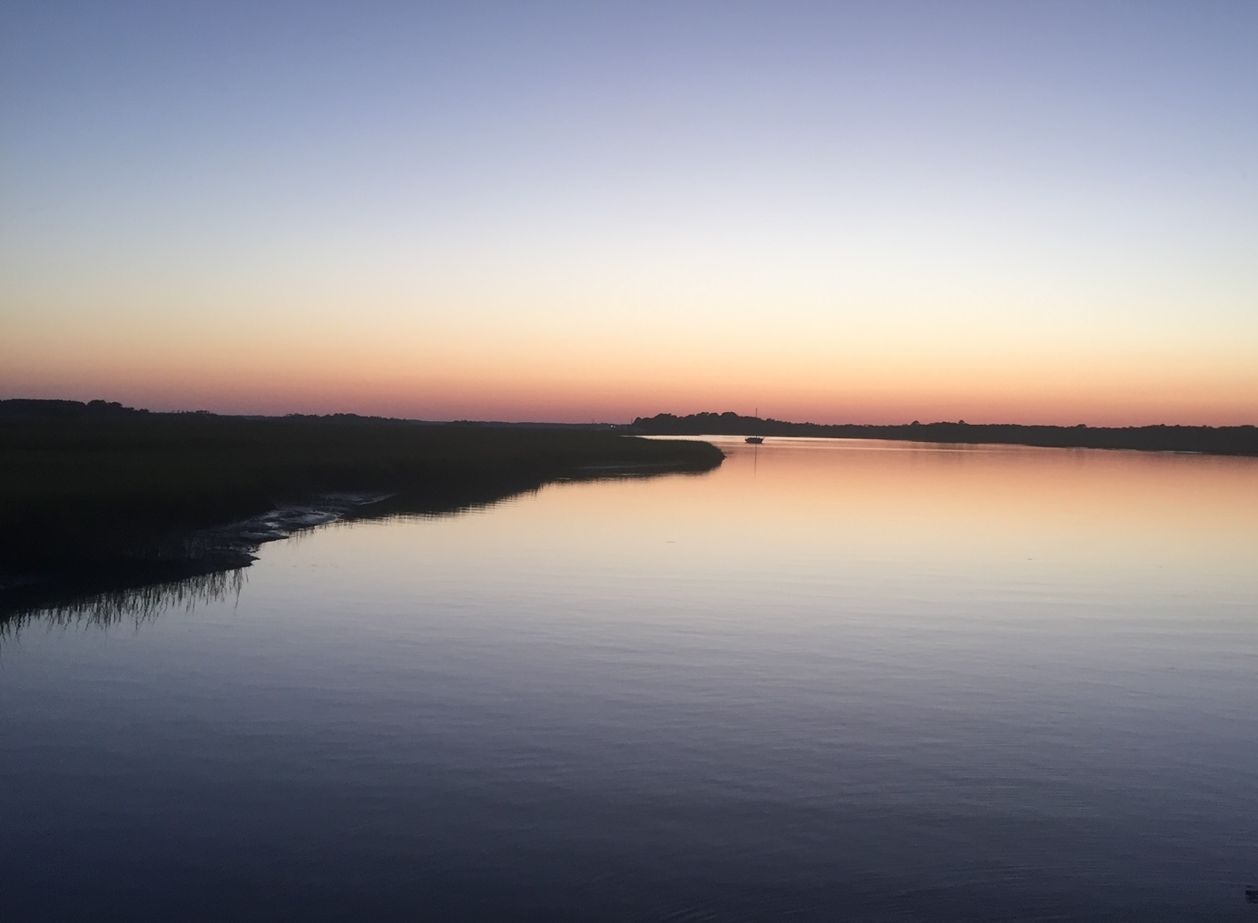 Bohicket Marina Ocean Sunset